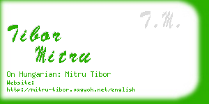 tibor mitru business card